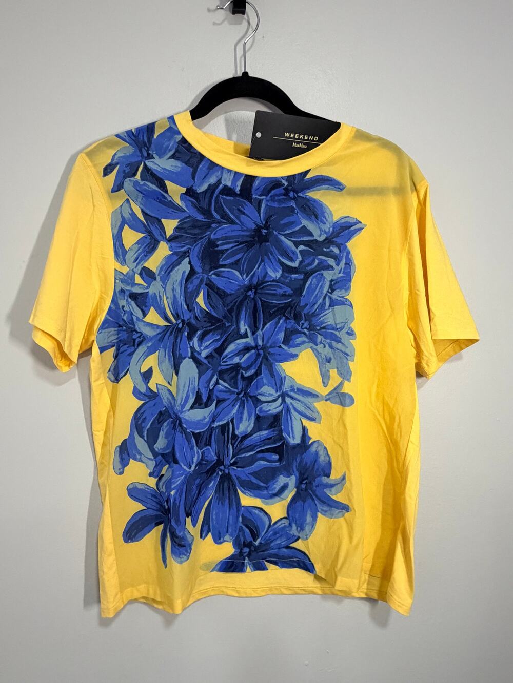 NWT  Weekend Max Mara floral print cotton T-shirt Sample M